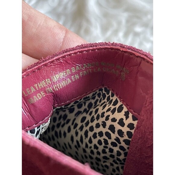 BC Born in California Size 6 Say Cheese Burgundy Wedge Booties - Picture 6 of 12